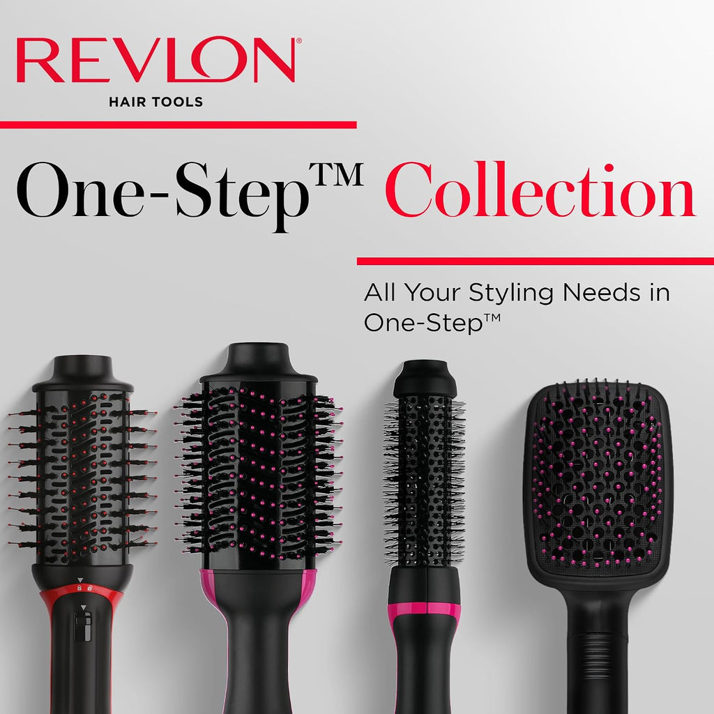 REVLON -Step Root Booster Hot Air Brush Styler and Dryer,Revive Styles and Add Volume to Hair with This Dryer Brush,1 ½ inch Barrel (Black),(Pack of 3)