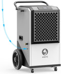 250 Pint Commercial Dehumidifier with Pump 8000sqft Industrial Basements Heavy Duty Commercial-grade Portable Dehumidifiers for Large Spaces,Warehouse Grow Room, Water Damage Restoration