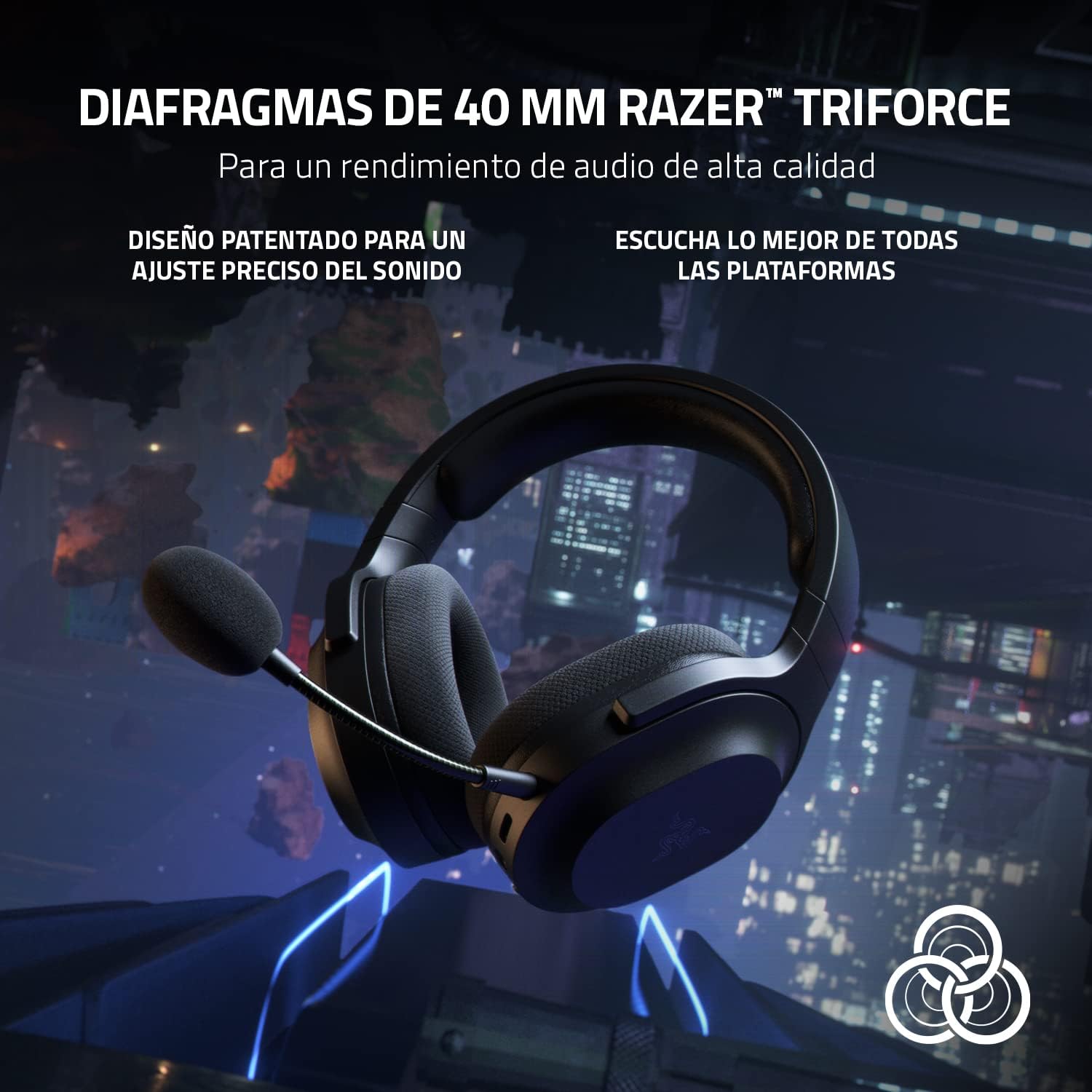 Razer Barracuda X Wireless Gaming & Mobile Headset (PC,PlayStation,Switch 2,Android,iOS): 2.4GHz Wireless + Bluetooth - Lightweight - 40mm Drivers - Detachable Mic - 50 Hr Battery - Black,(Pack of 2)