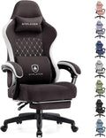 GTPLAYER Gaming Chair, Computer Office Chair with Pocket Spring Cushion, Linkage Armrests and Footrest, High Back Ergonomic Computer Chair with Lumbar Support Task Chair with Footrest