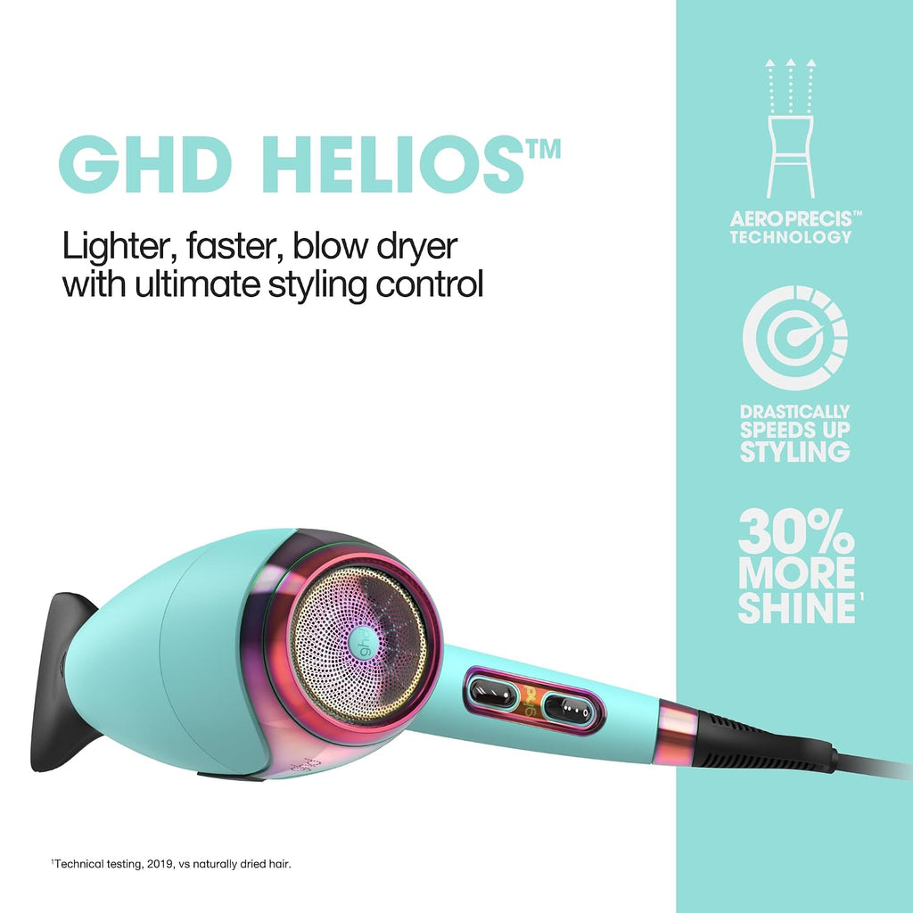 ghd Helios Hair Dryer ― 1875w Professional Blow Dryer, Longer Life + Brushless Motor Lightweight Hair Dryer for Salon-Worthy Blowout