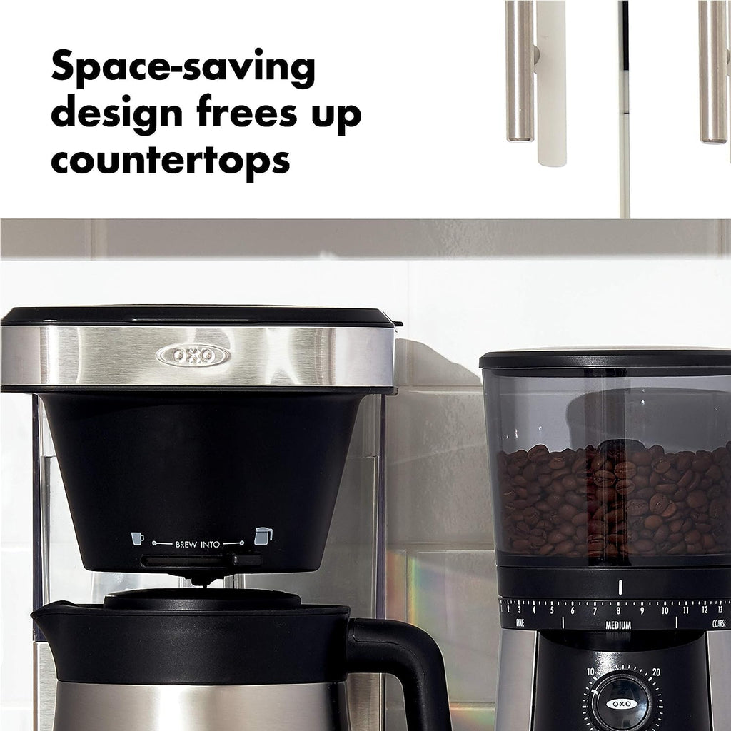 OXO Brew 8 Cup Coffee Maker, Stainless Steel with 100 Count Coffee Filters