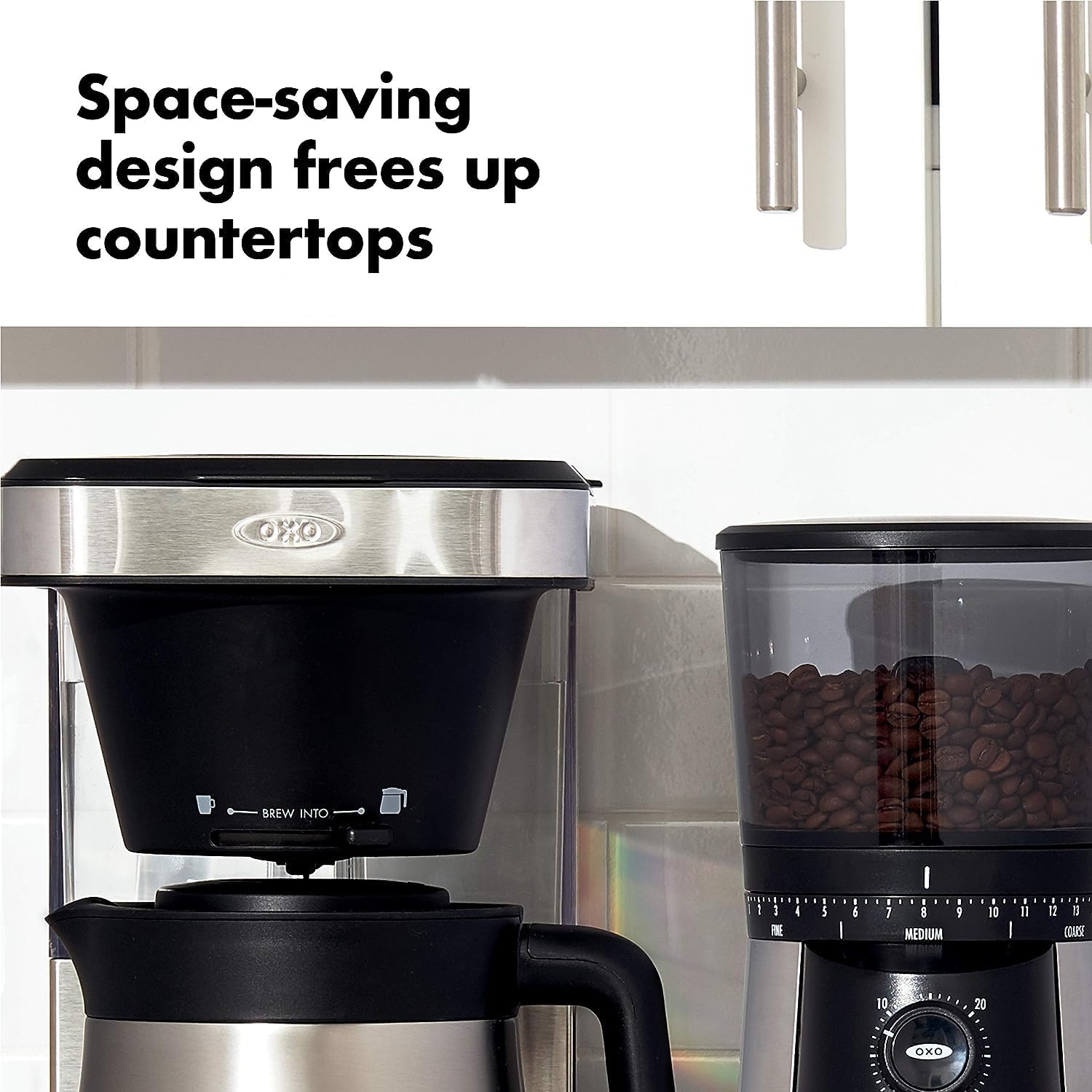 OXO Brew 8 Cup Coffee Maker, Stainless Steel with 100 Count Coffee Filters