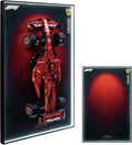 Display Wallboard for Lego Technic Ferrari SF-24 F1 Model Car 42207,Display Board with LED Lights,Adult Collectibles Wall Mount,Gift Idea, Home Decor(No Car Included)
