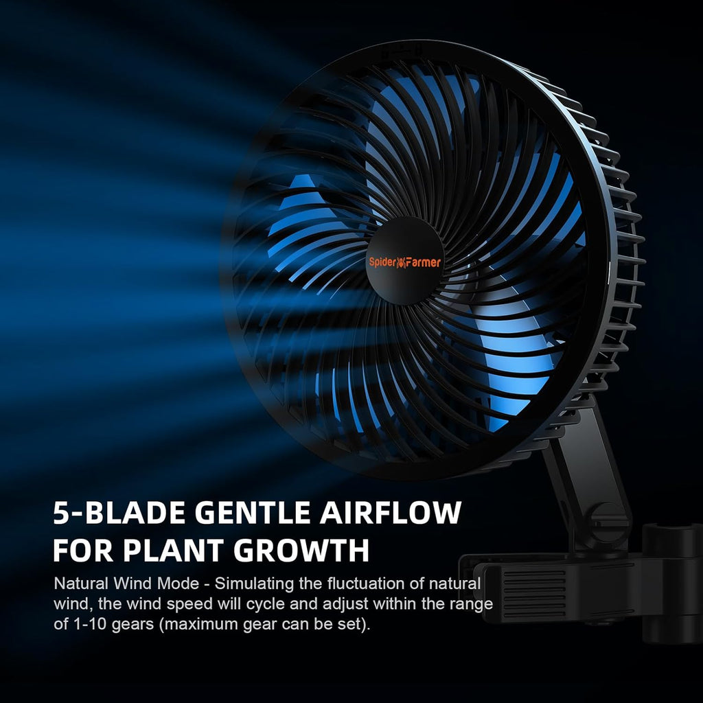 Spider Farmer New Grow Tent Fan 6' and Spider Farmer Dehumidifier with Drain Hose and Pump