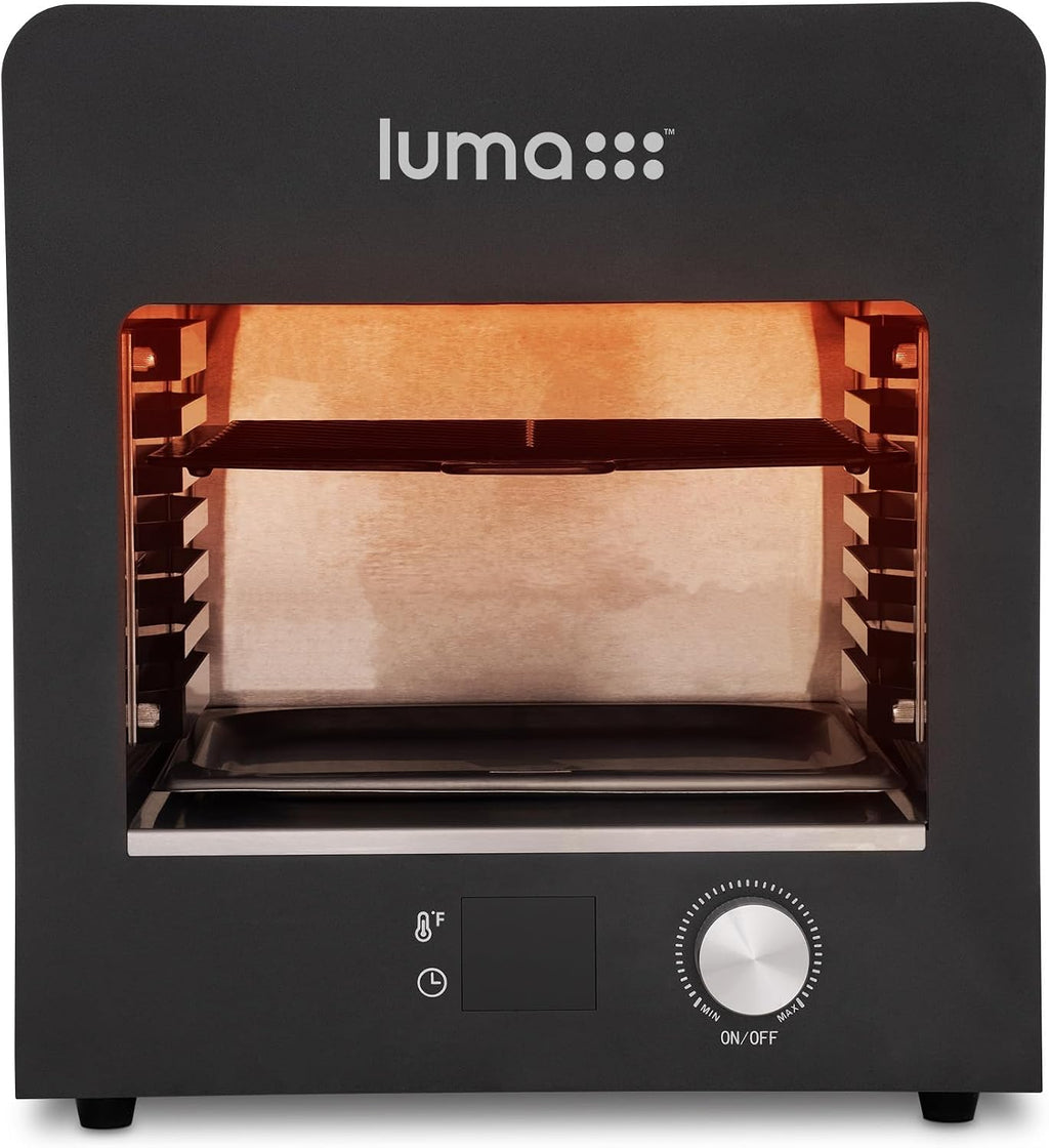 Luma® by Newair Electric Grill for Steaks | 1450°F Infrared Indoor Smoker with Cool-Touch Exterior | Portable Countertop BBQ Grill for Kitchen or Patio