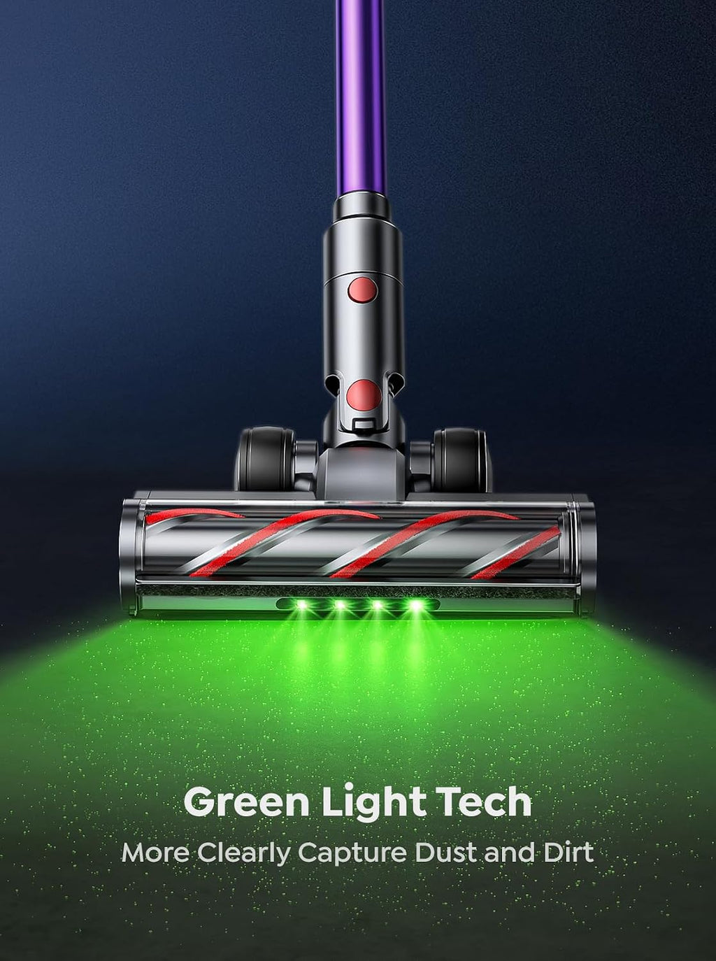 INTETURE Cordless Vacuum Cleaner, 650W 55KPA 70 Mins Vacuum Cleaners for Home, Anti-Tangle Stick Vacuum with Touch Screen, Wall Mount Charging, Upgraded Vacuum Cordless for Pet Hair/Carpet/Floors