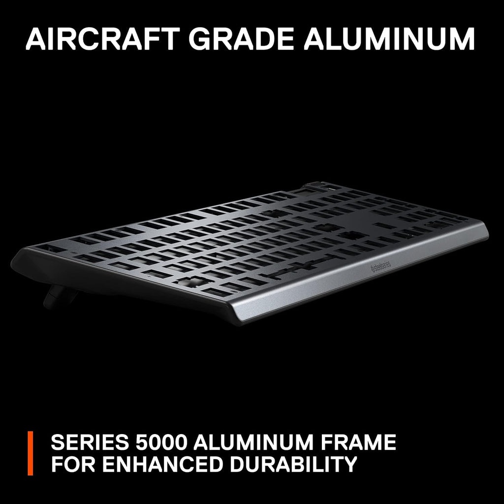 SteelSeries Apex Pro HyperMagnetic Gaming Keyboard — Adjustable Actuation — OLED Screen — RGB – USB Passthrough