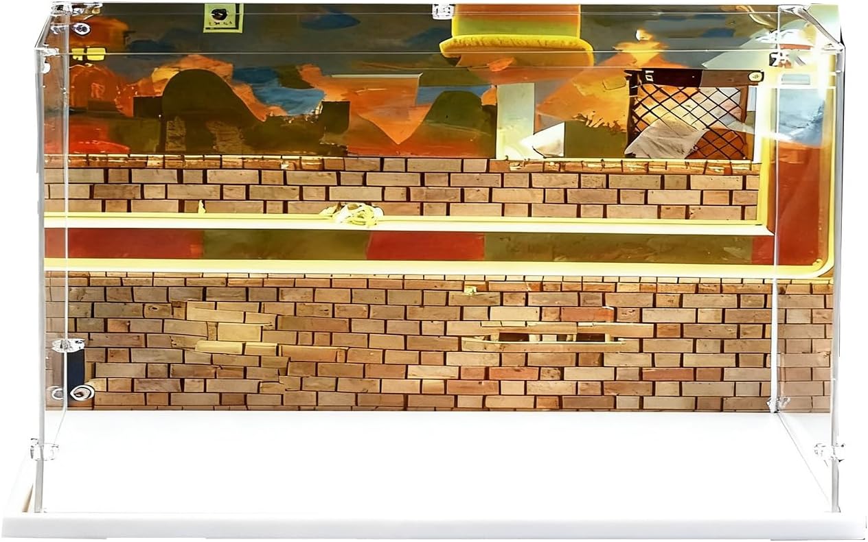 WICUS 3mm Acrylic Display Case for Lego 71411 Mighty Dustproof Clear Display Box(NOT Included The Model)