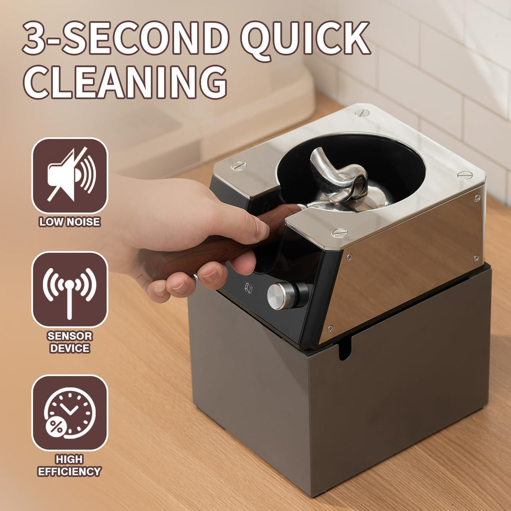 NUETRAL NS300 Pro Electric Portafilter Cleaner-Automatic Coffee Grounds Cleaning Machine-Knock box for Espresso coffee-Espresso Puck Sucker-Suitable for 58mm portafilters.
