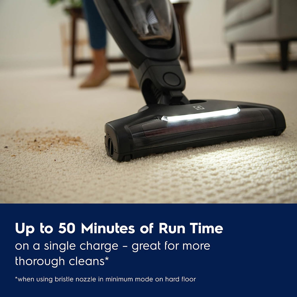 Electrolux WellQ7 Cordless 2-in-1 Vacuum with High Suction Power and 5-Step Filtration System, 50-Minute Run Time, 2 Power Modes, Granite Gray