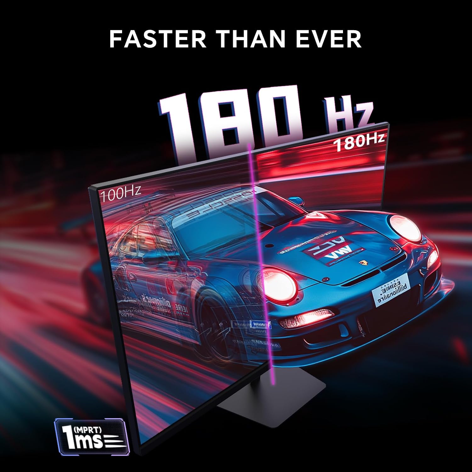 KTC 27 Inch Gaming Monitor 180Hz, Full HD 1920x1080 Fast IPS Computer Monitor, DP 1.4 & HDMI 2.0 Ports 1Ms FreeSync Frameless PC Gamer Monitor, HDR, VESA Mount, H27F22