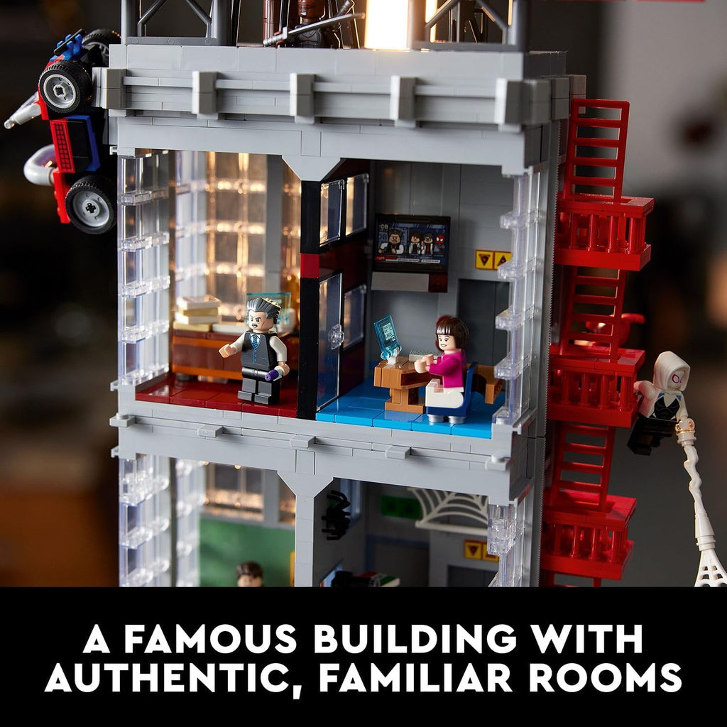 LEGO Marvel Spider-Man Daily Bugle Building Sets for Adults - Display as Office or Book Shelf Decor - Gifts for Christmas - 25 Minifigures - 76178