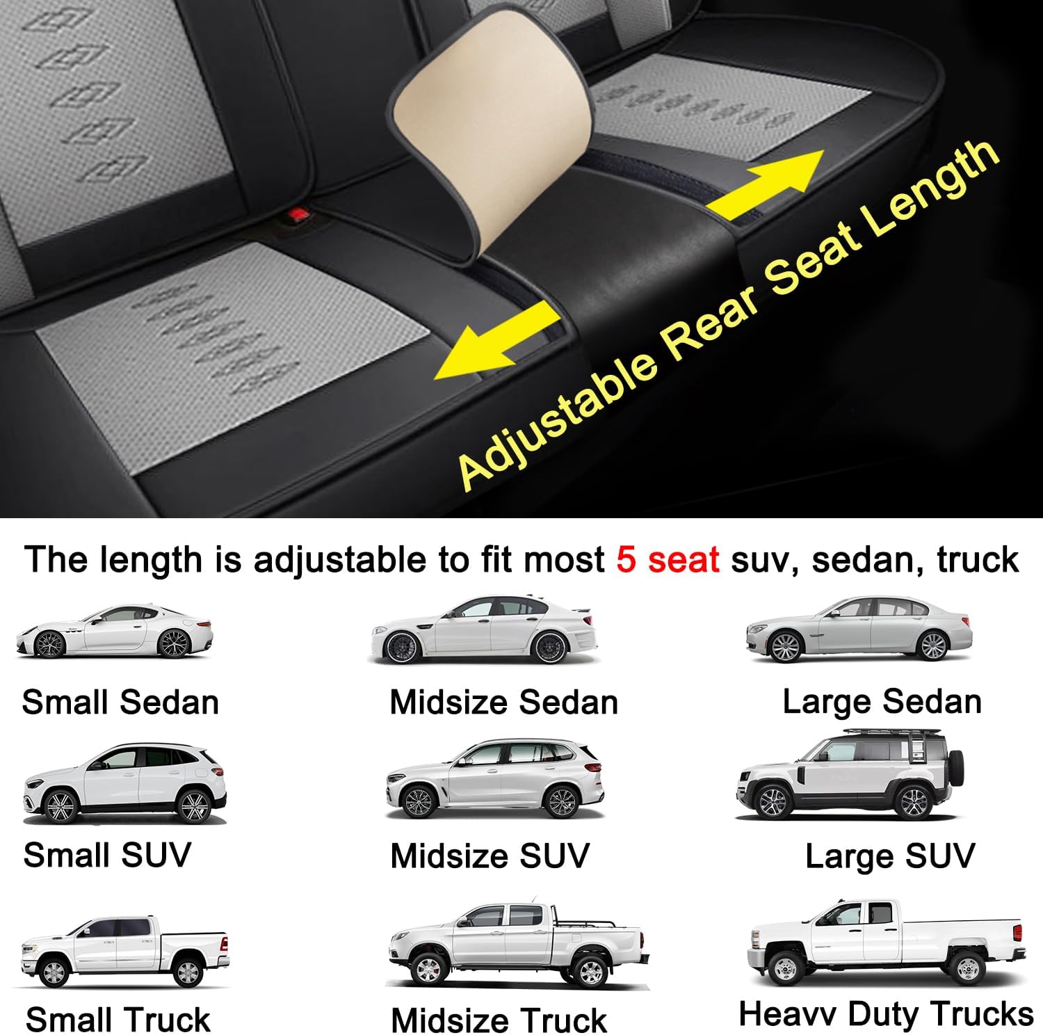 Car Seat Covers 5 Seats Fit for Mazda CX-30 2020-2024 2025,Waterproof Leather Seat Covers,Airbag Compatible,Car Seat Protectors Interior Sets(Full Set,Black&Grey)