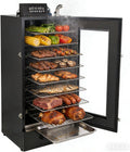 HAKKA Electric Smoker, Commercial Smoke Oven 8 Racks for BBQ Grill Outdoor Visible Glass Door Vertical Black Smoker 2000W for Cooking Pastrami, Sausage, Bacon (DSH-S45D)