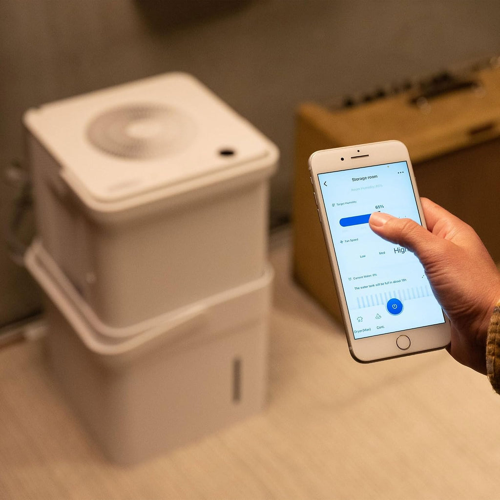 Midea Cube 50 Pint Dehumidifier for Basement and Rooms at Home for up to 4,500 Sq. Ft., Built-in Pump, Drain Hose Included, Smart Control, Works with Alexa (White), ENERGY STAR Most Efficient 2022