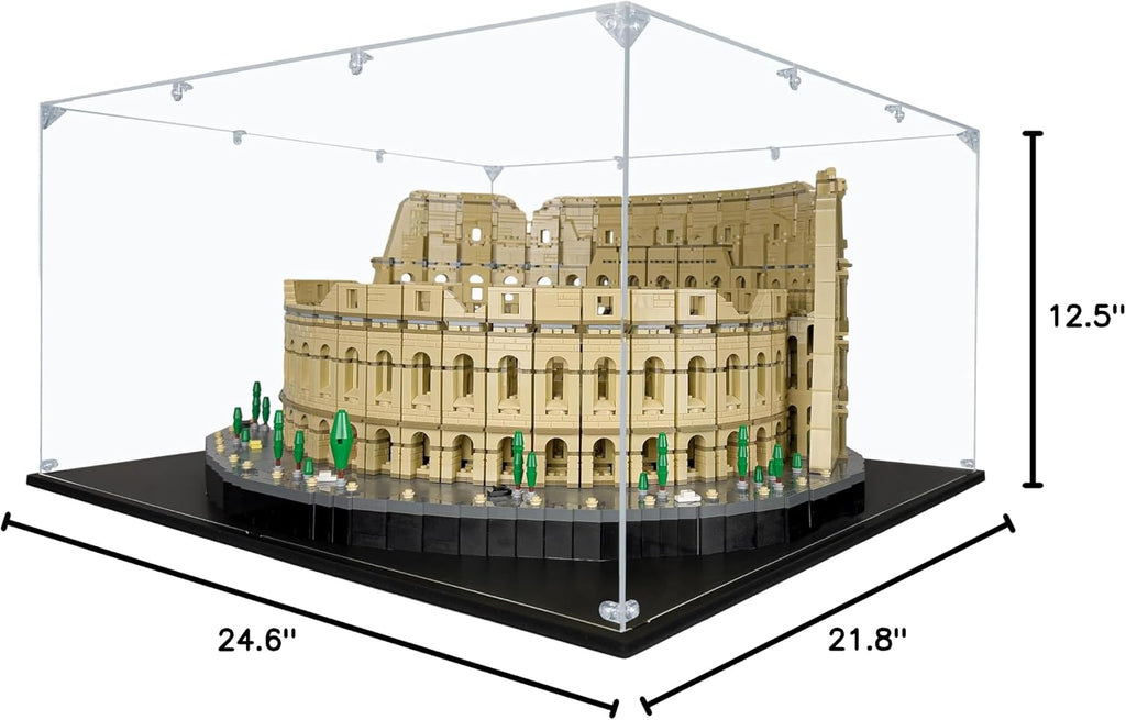 Acrylic Display Case Compatible for Lego Colosseum #10276, Dustproof Display Case (Case Only) (Lego Sets are NOT Included)