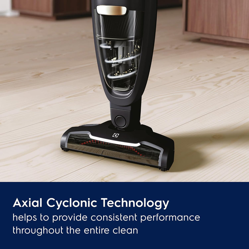 Electrolux WellQ7 Cordless 2-in-1 Vacuum with High Suction Power and 5-Step Filtration System, 50-Minute Run Time, 2 Power Modes, Granite Gray