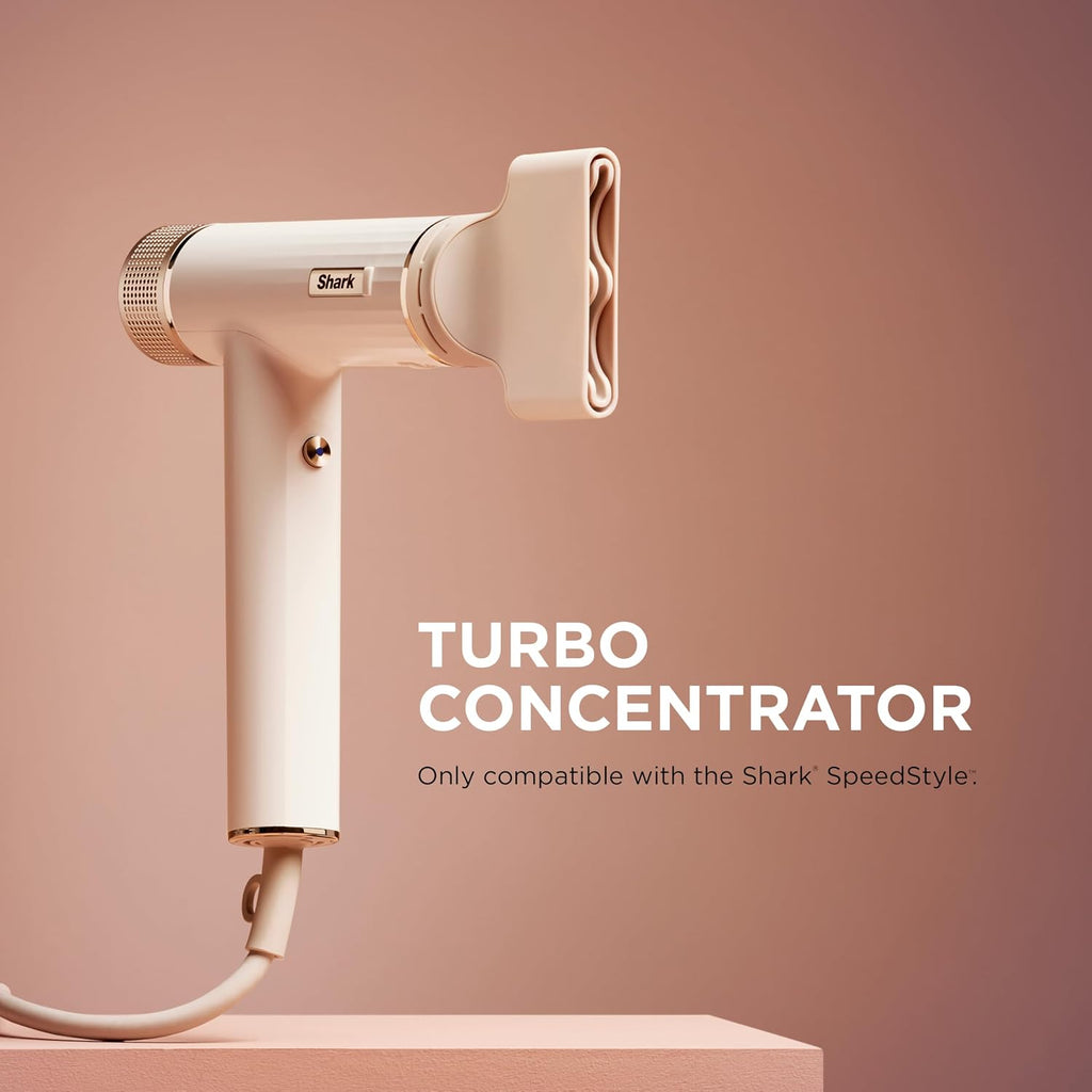 Shark SpeedStyle Essential High-Velocity Dryer with Concentrator, Lightweight, Ionic, No Heat Damage, Best for Straight and Wavy Hair, Silk HD301