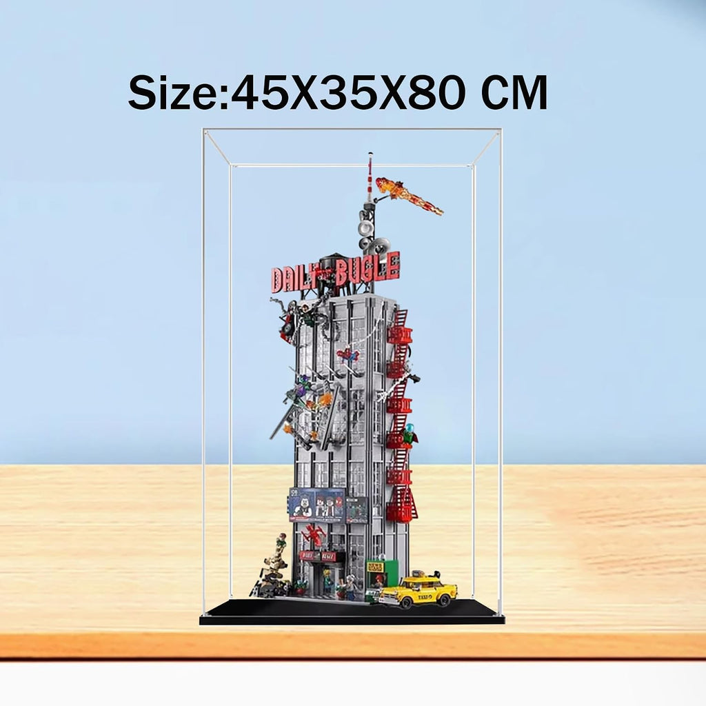 Acrylic Display Case for Lego 76178 Daily Bugle Building Building Set– Dustproof Display Box, Showcase Box,, Display Box Compatible with Lego 76178-Only Display case (3mm)