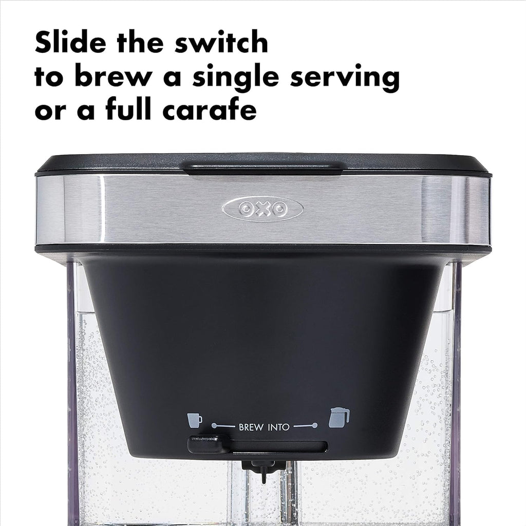 OXO Brew 8 Cup Coffee Maker, Stainless Steel with 100 Count Coffee Filters