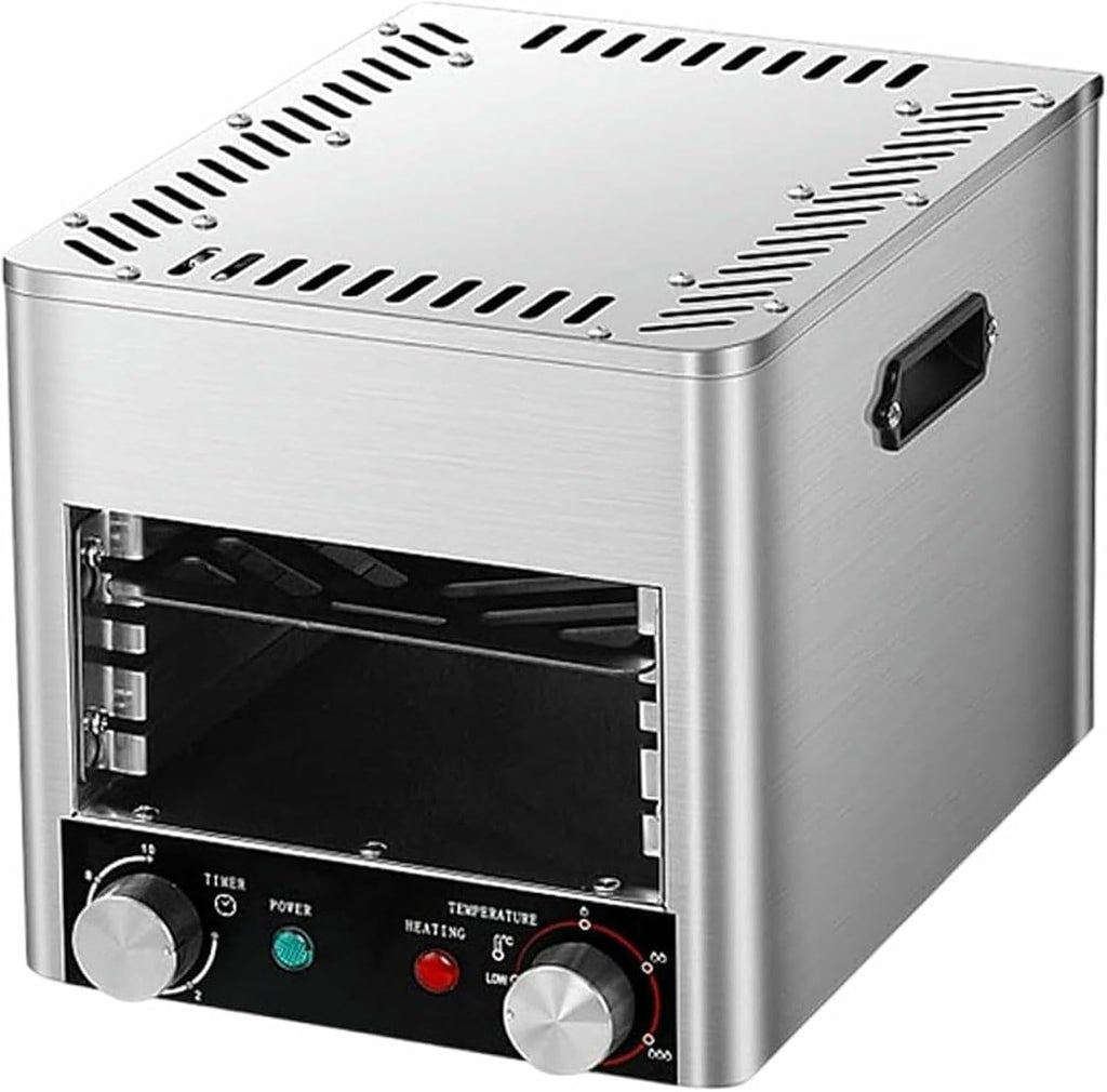 Indoor Vertical Steak Oven, 1500℉ Fast Efficient Heating Grill, Portable Smokeless Indoor Grill, for Steak,Ribeyes,Picnic,BBQ,B-