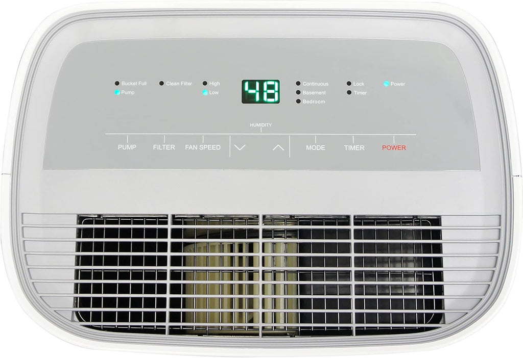 SPT SD-53E: 50-Pint Dehumidifier with ENERGY STAR,white,15 x 11.5 x 25.5 in