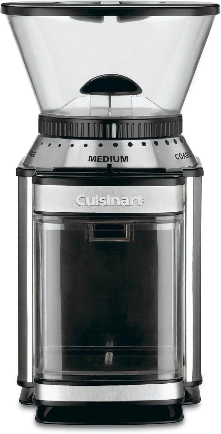 Cuisinart DBM-8 Supreme Grind Automatic Burr Mill, Stainless Steel & DCC-3200P1 Perfectemp Coffee Maker, 14 Cup Progammable with Glass Carafe, Stainless Steel