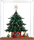 Acrylic Display Case for Lego 41843 Family Christmas Tree Building Set– Dustproof Display Box & Showcase, Display Box Compatible with Lego 41843 -Only Display case (3mm Wooden Base)