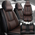 Car Seat Covers 5 Seats Fit for Mazda CX-30 2020-2024 2025,Waterproof Leather Seat Covers,Airbag Compatible,Car Seat Protectors Interior Sets(5PCS with Pillows,Black&Brown)