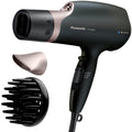 Panasonic Nanoe Salon Hair Dryer with Oscillating QuickDry Nozzle, Diffuser & Concentrator Attachments, 3 Heat & 2 Speed Settings, Japanese Technology for All Hair Types – EH-ANA6HN (Black/Pink Gold)