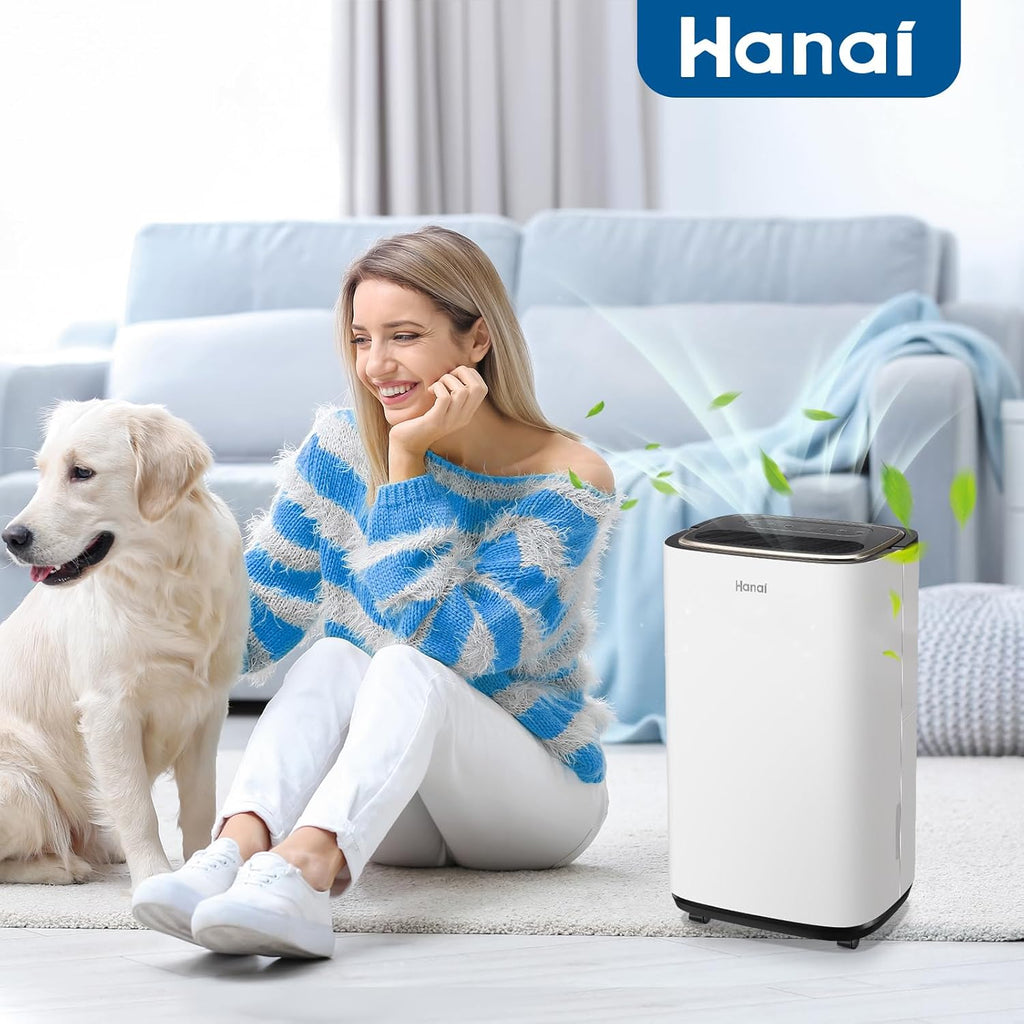 Dehumidifier for Basement 2500 Sq.Ft 30 Pint Small Home Dehumidifiers with Drain Hose for Medium to Large Room, Smart Humidity Control, Removable Air Filter, 2.2L Water Tank