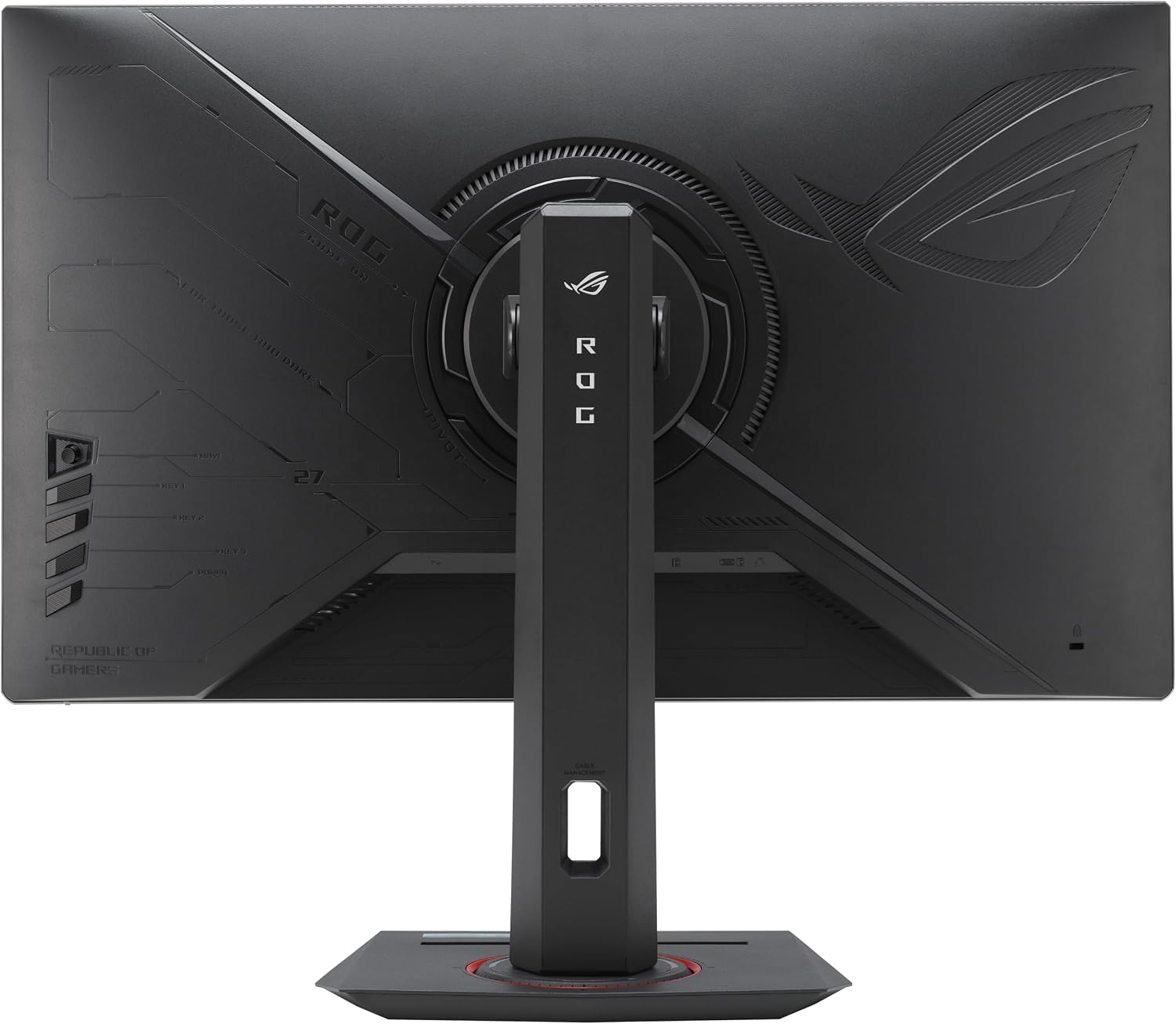 ASUS ROG Strix 27' QHD (2560x1440) HDR400 USB-C Gaming Monitor (XG27ACS), 180Hz,1ms, Fast IPS, 133% sRGB, Extreme Low Motion Blur Sync, G-Sync Compatible, DisplayWidget, Tripod Socket, 3 Year Warranty