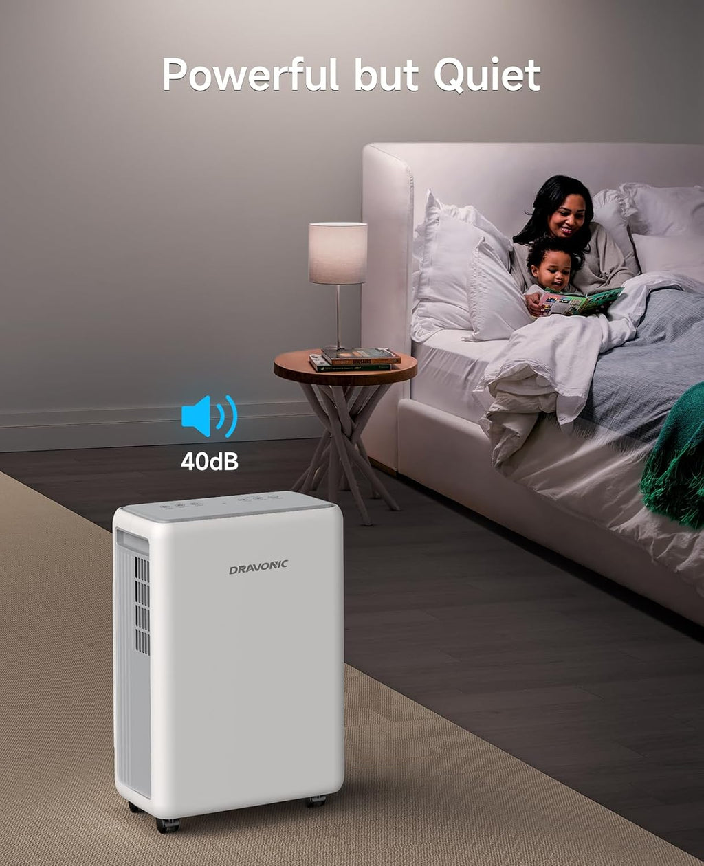 30 Pints Dehumidifier for Basement, 2000 Sq.Ft Dehumidifiers for Home with 3.3ft Continuous Drain Hose, 3 Modes Dehumidifier for Bathroom, Real-Time Humidity Display & Smart Control