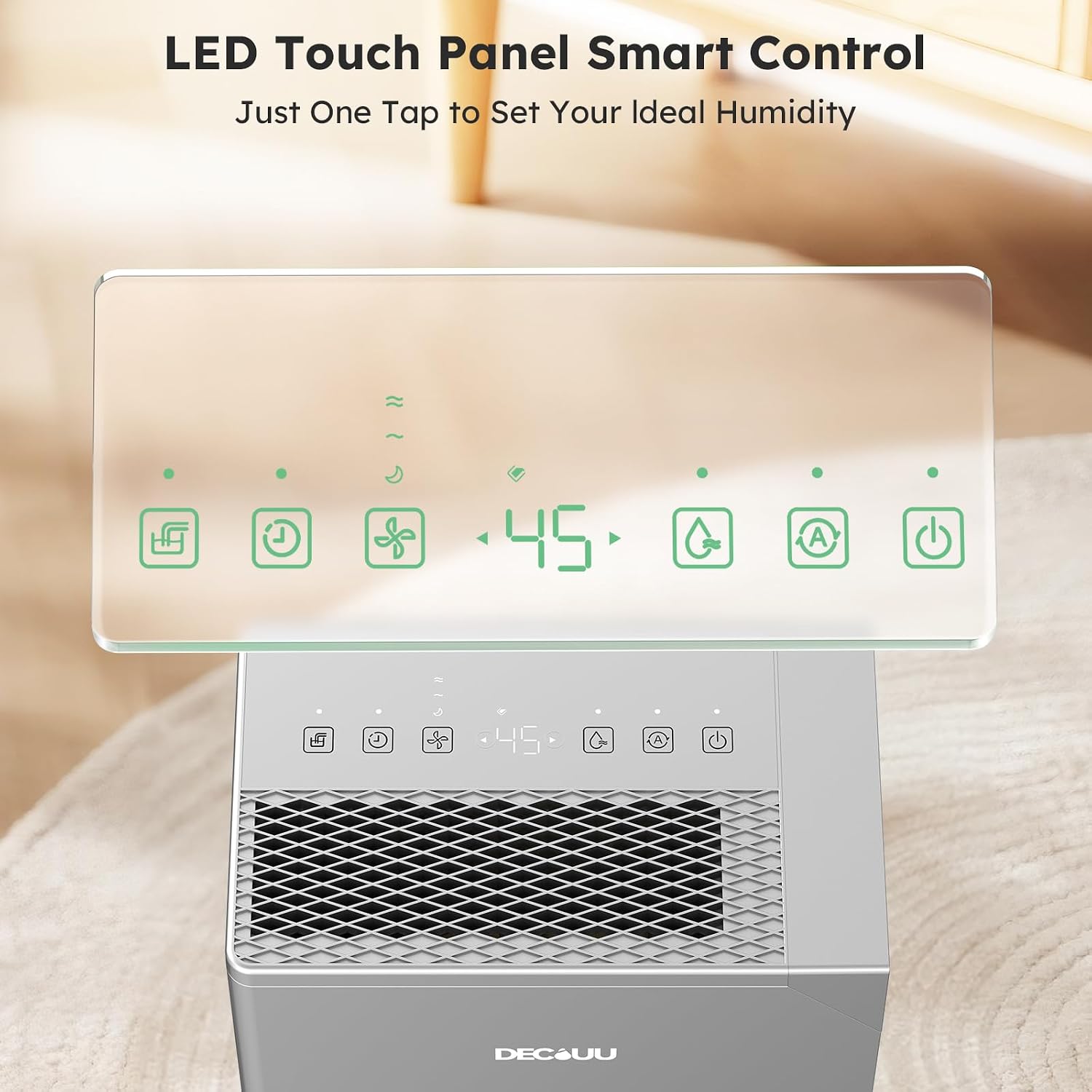 5000 Sq.Ft Energy Star Most Efficient 2024 Dehumidifier with Pump,DECIUU Max 100 Pint Dehumidifier for Basement with Drain Hose,Intelligent Humidity Control for Home Bathroom Garage
