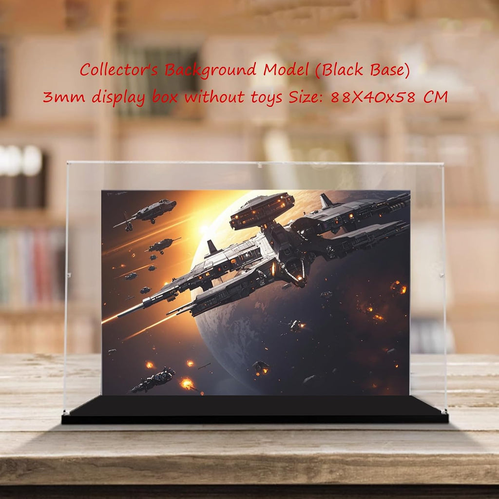 Acrylic Display Case Compatible with Lego 75192 Ultimate Millennium Falcon for Collecting and Protecting Displays Clear (Model not Included) (Option 2)