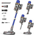 Cordless Vacuum Cleaner for Home - Powerful Stick Vacuum with HEPA Filter, 55-Min Runtime, LED Light, Anti-Tangle Brush, Detachable Battery,Lightweight Vacuum for Pet Hair,Carpets & Hard Floors