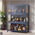 Display Cabinet Curio Cabinet with Acrylic Doors, Figures and Curio Collection Display Case, Floor Standing Clear Showcase for Living Room Bedroom,Gray,L31.5xW12.6xH41.7in