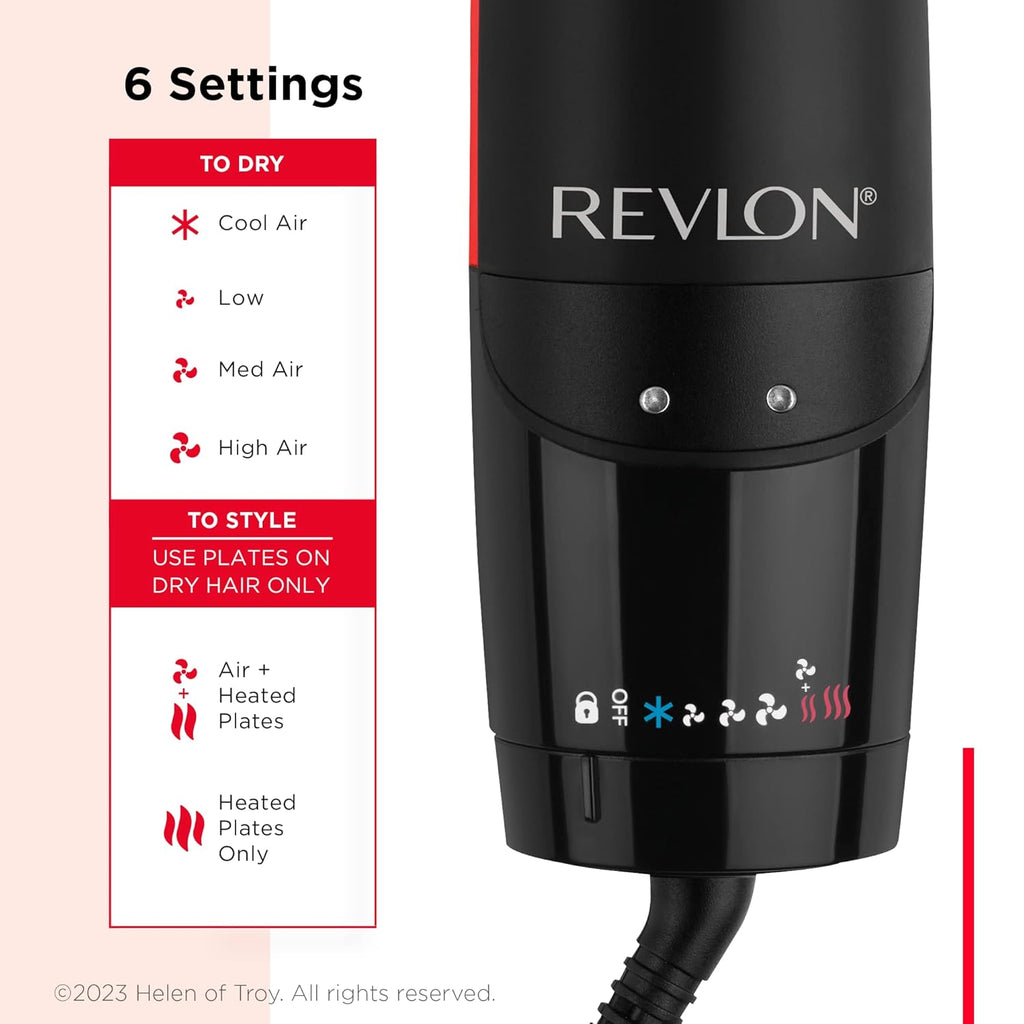 Revlon One-Step Air Straight | 2-in-1 Dryer & Flat Iron | Straightening Dryer (Pack of 2)