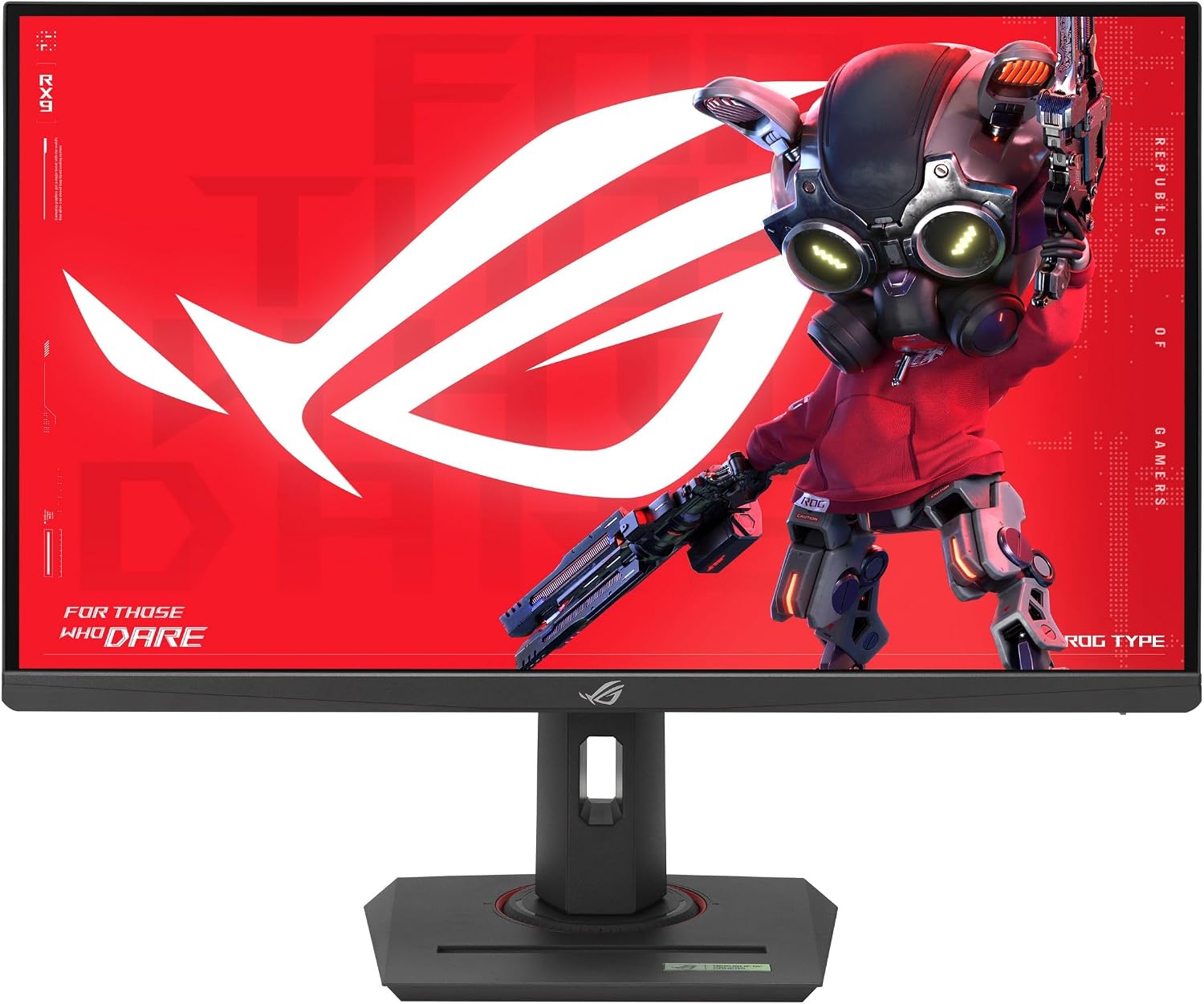 ASUS ROG Strix 27' 4K HDR USB-C Gaming Monitor (XG27UCG) – UHD (3840x2160) Dual Mode (4K 160Hz or FHD 320Hz), 1ms, Fast IPS, Extreme Low Motion Blur Sync, G-SYNC Compatible, AI Gaming, 3yr Warranty