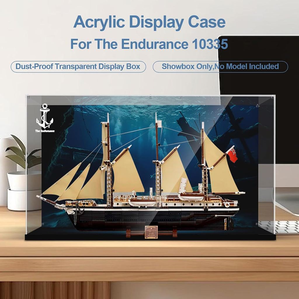 Acrylic Display Case for Lego Endurance Ship,Clear Dustproof Display Box Compatible with Lego 10335 (ONLY Box, NOT Model