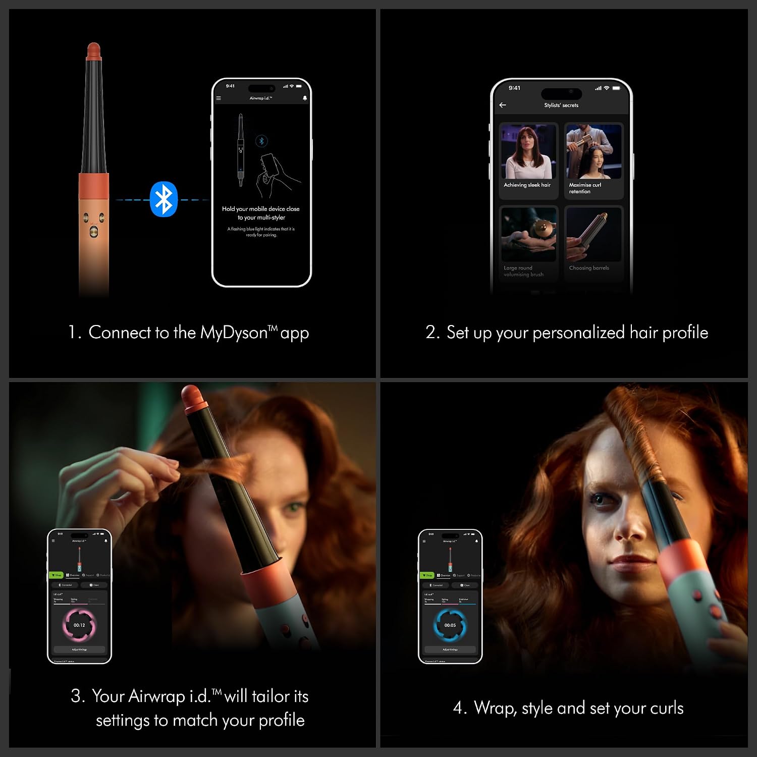 Dyson Airwrap i.d.™ Multi-Styler, Allure Winner, Bluetooth Connected, No Heat Damage, 6-in-1 Versatility, Intelligent Hair Styler