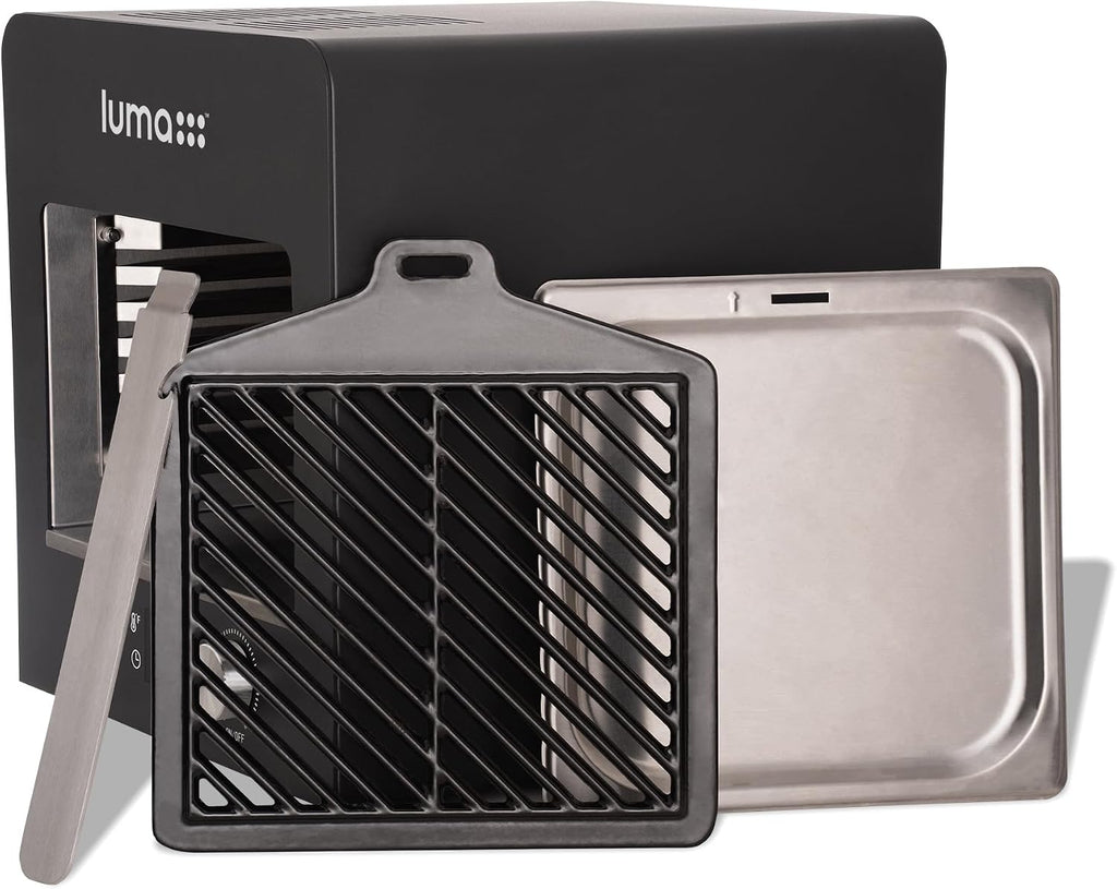 Luma® by Newair Electric Grill for Steaks | 1450°F Infrared Indoor Smoker with Cool-Touch Exterior | Portable Countertop BBQ Grill for Kitchen or Patio