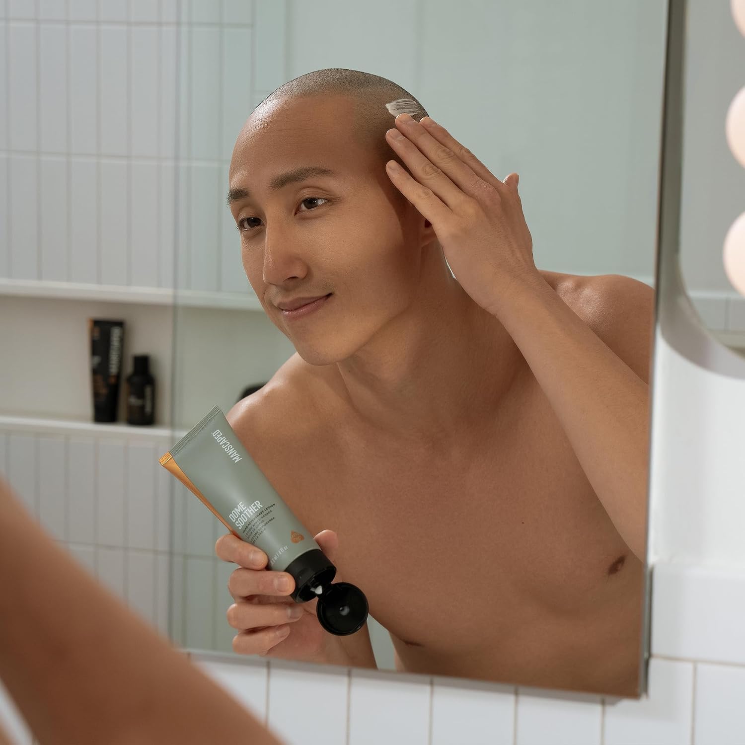 MANSCAPED® The Dome Shaver™ PRO Package - Head Shaver for Bald Men, Five Rotary Blade Design with SkinSafe® & FlexAdjust Technology, Head & Face Power Shave Gel, Dome Soother Aftershave Lotion