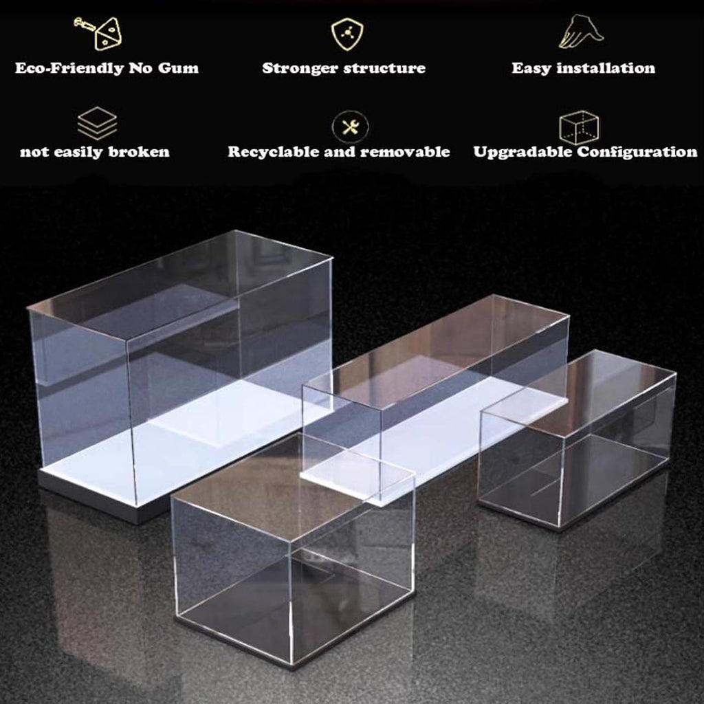 Acrylic Transparent Display Case for Lego 76215 Black Panther Dustproof Transparent Display Case Showcase（17.7*13.7*19.6 inches (Display Case Only) (3mm)