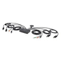 StarTech.com 2-Port Dual-Monitor DisplayPort Cable KVM Switch, 4K 60Hz, Compact KVM with 5ft/1.5m USB-A/DisplayPort/Audio Integrated Cables, Bus Powered, Remote/Hotkey Switching (C2-DD46-UA2-CBL-KVM)