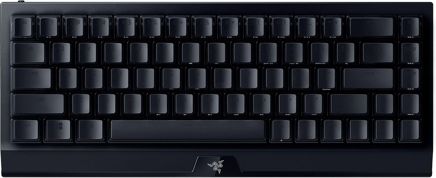 Razer BlackWidow V4 Mini HyperSpeed Wireless Hot Swappable 65% Gaming Keyboard: HyperSpeed Wireless & Bluetooth 5.0 - Orange Switches Tactile & Quiet - Phantom Pudding Keycap - 200 Hr Battery