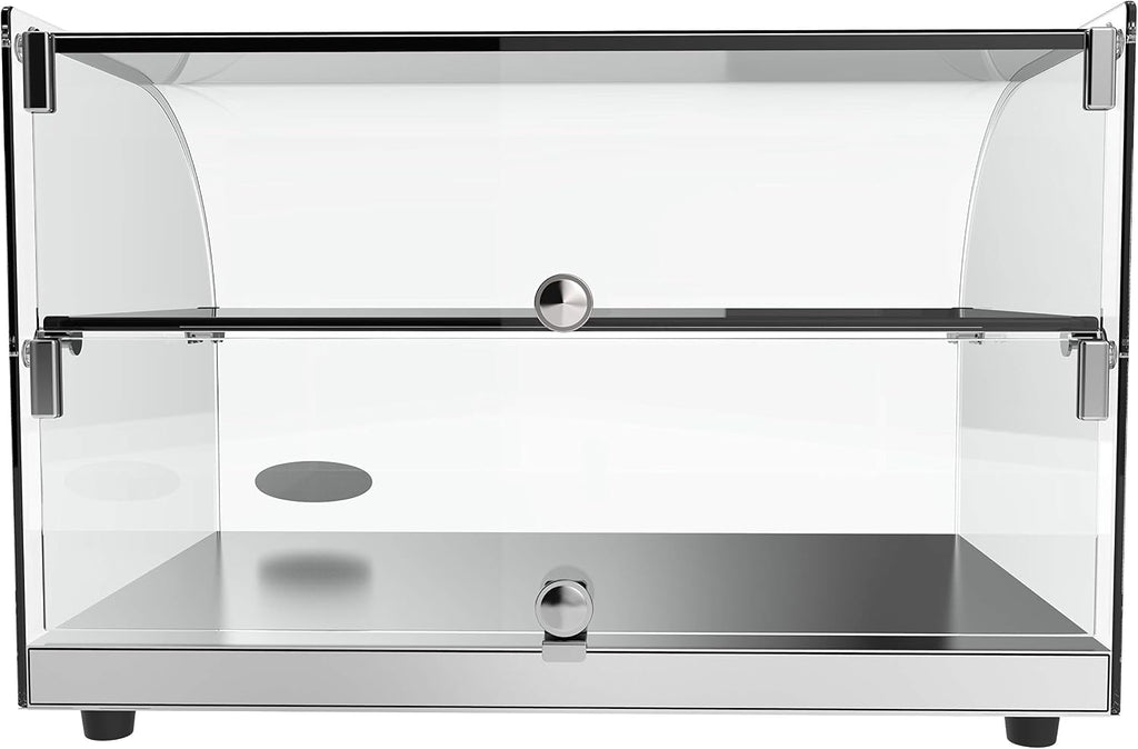 KoolMore - DC-2C 22' Commercial Countertop Bakery Display Case with Front Curved Glass and Rear Door - 1.5 cu. ft.