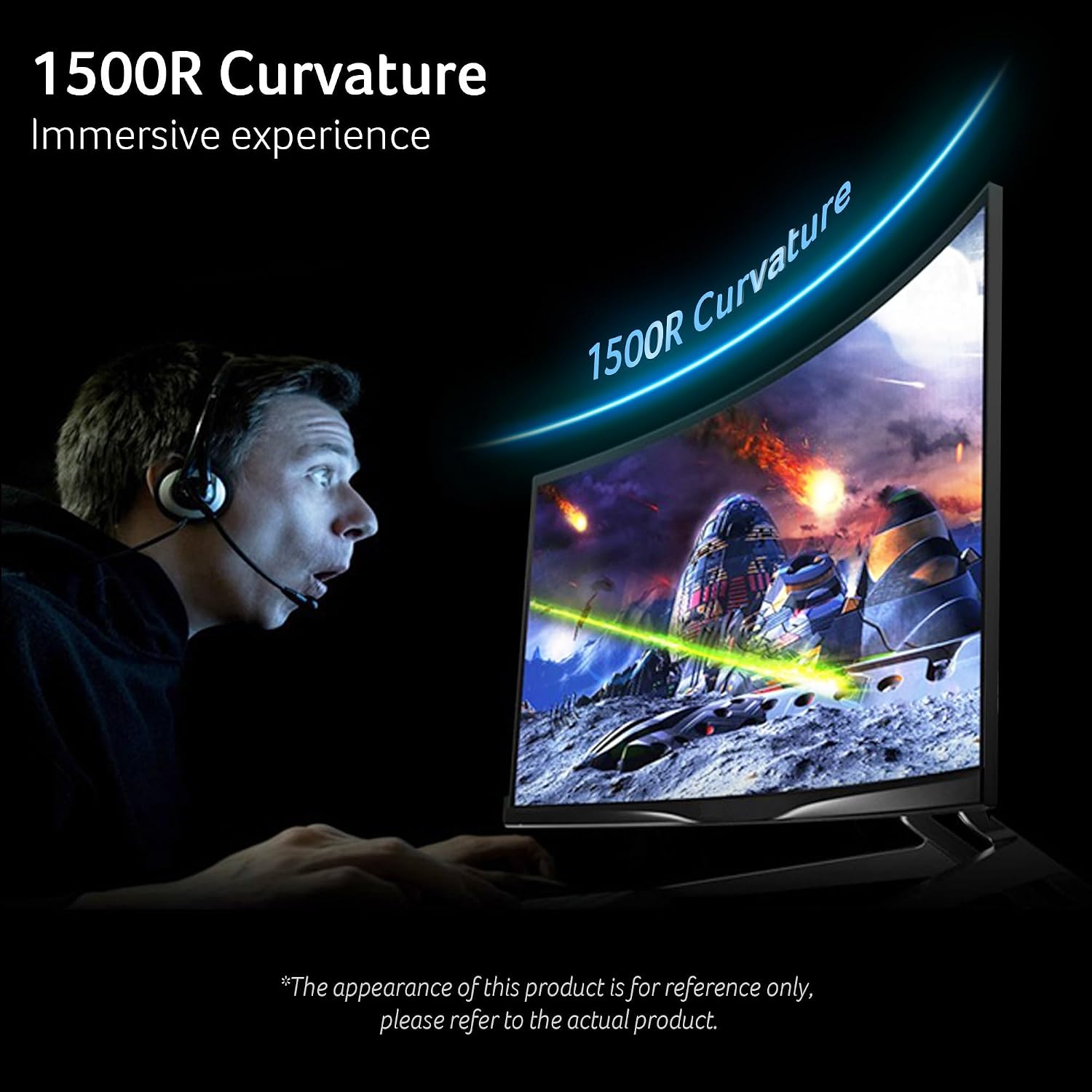 acer Nitro 34 Inch UWQHD 3440 x 1440 1500R Curved PC Gaming Monitor | AMD FreeSync Premium | Up to 180Hz Refresh | 1ms (VRB) | 400nit | DisplayHDR 400 | One DP 1.4 & Two HDMI 2.0 | XZ342CU Vbmiiphx
