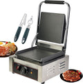 Sandwich Press Grill + Fish Scaler + Corkscrew, Electric Contact Grill with Adjustable Temperature 50-300℃, Nonstick Sandwich Toasters Sandwich Press for Outdoor Camping, Groo/Smoo
